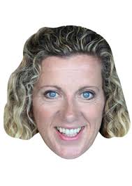 Sally gunnell celebrity party face fancy dress