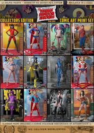 Harley Quinn Suicide Squad Margot Robbie SEXY lucky You Superhero Gotham  DC Comic Print Signed by CGI Artist Paul Sutton Batman Joker Hero - Etsy  Norway