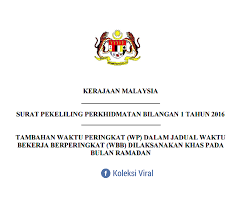 Koleksi Viral Perubahan Waktu Bekerja Penjawat Awam Facebook