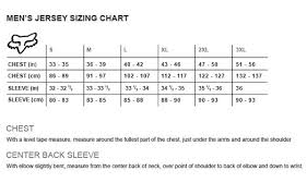 24 factual dirt bike jersey size chart