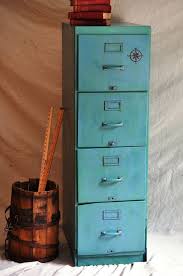Antique/vtg shaw walker wooden single file filing cabinet drawer wood office search offering a vintage antique shaw walker single wooden filing cabinet. Wooden File Cabinet Fabulous Mid Century Antiqued Periwinkle And Red With A Lime Wash Filing Cabinet Wooden File Cabinet Mid Century Antiques