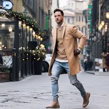 The third way i styled the camel blazer is with a blue shirt and black jeans. A Guide To Men S Overcoat How To Buy How To Style A Winter Overcoat