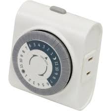 Ge 24 Hour Plug In Basic Timer 15119 The Home Depot Timer Lights Timer Home Depot