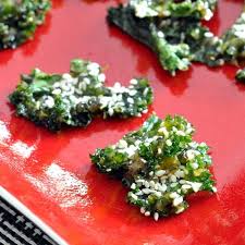 Miso Sesame Kale Chips I Am Doing This With My Kale Once My Csa Veggies Start Appearing On My Porch Homemade Chips Recipe Kale Chip Recipes Kale Chips
