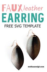 Download Fold Leather Teardrop Svg Leather Earring Template Melissa Voigt