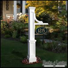 Wellington Address Signs White Yard Outdoor House Exterior