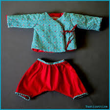 Ensemble Petit Pan Kimono Bebe Patrons De Couture De Garcons Habit Bebe Garcon