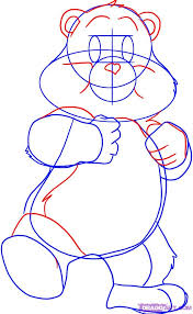 Some of the colouring page names are tender heart care bear care bears tenderheart bear light blue t shirt care bear tattoos, picture of click on the colouring page to open in a new window and print. How To Draw A Care Bear Tenderheart Bear Step 3 Bear Paintings Bear Coloring Pages Bear Drawing
