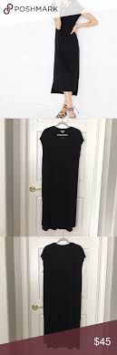 Madewell Black Muscle Midi Dress Xl Xl Dress Midi Dress Dresses