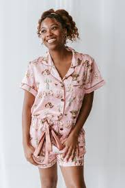 Spikes and Seams Cowgirl Coquette Satin Pajamas Shorts Set Small