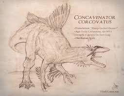 The Doodling Dino — Todays doodle: Concavenator corcovatus With two...