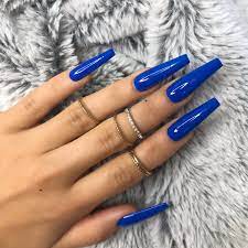 Nipsey Blue Coffin Shape Nails Long Acrylic Nail Designs Bright Summer Acrylic Nails