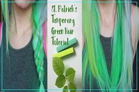 It is the process through which we can easily change the color of our hair, either it let's check out the steps of how to chalk dye your hair below, and yes you can find a short video about how to use hair chalk. St Patrick S Temporary Green Hair Tutorial How To Dye Your Hair For St Patrick S Day Youtube