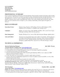summary of skills resume sample - April.onthemarch.co