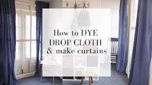 We put a towel under ours and ironed it on the kitchen floor. How To Dye And Sew Drop Cloth Curtains Farmhouse On Boone