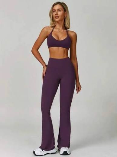 Shein Seamless High Waist Leggings and Sports Bra Set