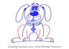 How to draw a wiener dog. How To Draw A Cartoon Dog Sitting Down Dog Drawing Tutorial Dog Drawing Cartoon Dog