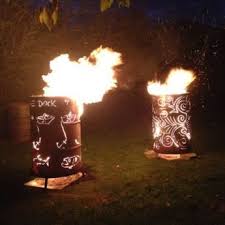 Feuertonne Feuerfass In Stelle Burn Barrel Metal Barrel Metal Fire Pit