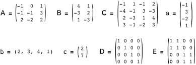 If this is new to you, we recommend that you check out. Matrix Operations