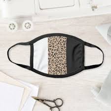 Black And White Cheetah Print Face Mask Animal Print Leopard Stripes Brown Black White Face Mask Zazzle Com In 2020 Black And White Face White Face Mask Animal Print