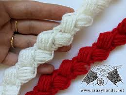 Attention all you beginning knitters, this tutorial for how to knit the bobble stitch is the perfect tutorial to show you just how easy it can be to create. Crochet Puff Stitch Cord Pattern Crazy Hands Knitting