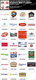 Logo Quiz Canadian Brands With 9 Letters In 2020 Logo Quiz Quiz Letter Games