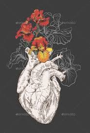 Maybe you would like to learn more about one of these? Drawing Human Heart With Flowers Ilustracoes Ilustracao Desenhos