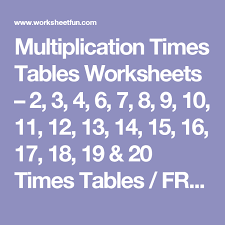 7 8 9 10 11 12 13 14 15 Multiplication Times Tables Worksheets 2 3 4 6 7 8 9 10 11 12 13 14 15 16 17 Multiplication Times Tables Multiplication Times Tables Worksheets