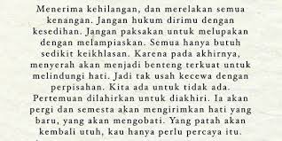 Berkawan dengan orang bodoh, tentu menanggung kerugian. 15 Kata Kata Rintik Sedu Dari Nadhifa Allya Tsana Romantis Dan Penuh Makna Merdeka Com