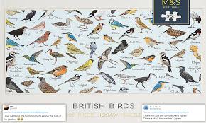 Marks Spencer Mocked For Its British Birds Jigsaw As A