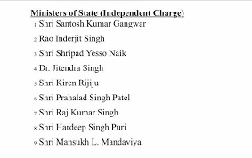 Minister of state and cabinet minister. Kumar Manish On Twitter Here Is Full List Of Modisarkar2 Team India 1 Cabinet Ministers 25 2 Minister Of State 24 3 Minister Of State Independent Charges 9 Swearinginceremony 6 Are Women Ministers Modiswearingin Https T Co Inos3y4fht