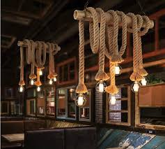 vintage rope zavesna svetla lampa loft tvorive osobnost industrial lampa edison ziarovka american industriele lampen vintage kroonluchter industrieel decoreren