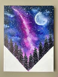 This is just a really cheap. How To Paint A Galaxy Night Sky For Beginners Milky Way