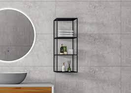 Find the best metal bathroom vanities for your home in 2021 with the carefully curated selection available to shop at houzz. Matt Black Bathroom Metal Storage Rack Wall Mounted Or Free Standing Installation 100x30x30cm