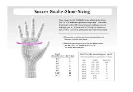 Soccer Goalie Glove Sizing Chart Goalkeepers Soccer