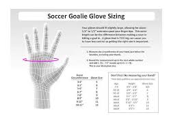 Soccer Goalie Glove Sizing Chart Goalkeepers Soccer