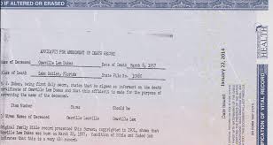 Each state has their own processing time. An Amended Death Certificate Ancestors2013