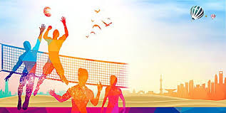 Sports Volleyball Player Silhouette Background Volleyball Backgrounds Volleyball Wallpaper Sports Wallpapers