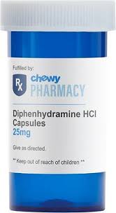 Diphenhydramine Hcl Generic Capsules 25 Mg 1 Capsule Chewy Com With Images Levothyroxine Medication For Dogs Oral Medication