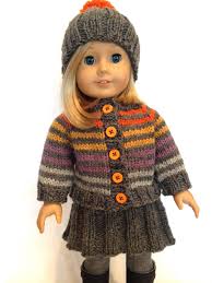 These free crochet doll clothes patterns for 18 inch dolls are sure to be appreciated by any young girl. Knitionary Huckleberry Friend Free Pattern American Girl Clothes American Doll Clothes Knitting Dolls Clothes
