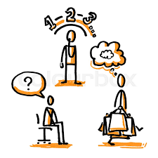 This stick figure thinking png is high quality png picture material, which can be used for your creative projects or simply as a decoration for your design & website content. Stick Figures Thinking About Shopping Stock Vector Colourbox