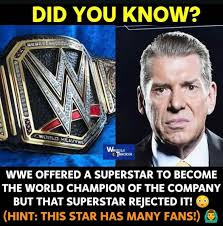 Vince McMahon was very strict when it came to picking his world champions  in #WWE during the company's peak. It was the dream of every star to be  world champion. However, when #