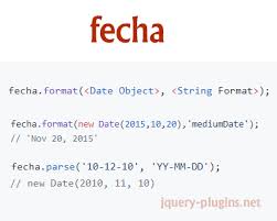 Fecha Javascript Date Formatting And Parsing Library Date Format Dateparse Parse Datetime Lightweight Javascript Datelibrary Javascript Dating Format