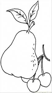 Pear is a pale chartreuse yellowish color that looks like the color of the outer surface of anjou or bartlett pears. Pear 8 Coloring Page For Kids Free Pears Printable Coloring Pages Online For Kids Coloringpages101 Com Coloring Pages For Kids