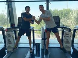 Cristiano ronaldo at the dubai international sports conference 2019skifbull channel. Video Sheikh Hamdan And Cristiano Ronaldo Head To The Gym In Dubai Football Gulf News