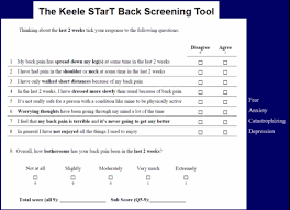 Image result for Start Back Screening Tool