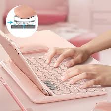 Pastel Color Chargeable Wireless Bluetooth Keyboard For Phone And Ipad Bluetooth Keyboard Ipad Keyboard Ipad Accessories