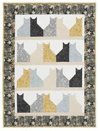 1 1/4 yard for background (for 44″x44″ quilt). Cat City Quilt Kit Keepsake Quilting Cat Quilt Cat City Quilts