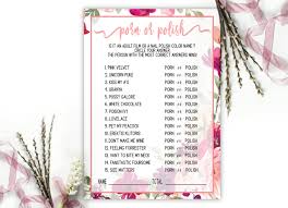 Porn or Polish?: Funny Bachelorette Hen Party Game | Printable | Printables  Depot