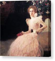 Shop old master's canvas prints: Portrait Of Sonja Knips Canvas Print Canvas Art By Gustav Klimt